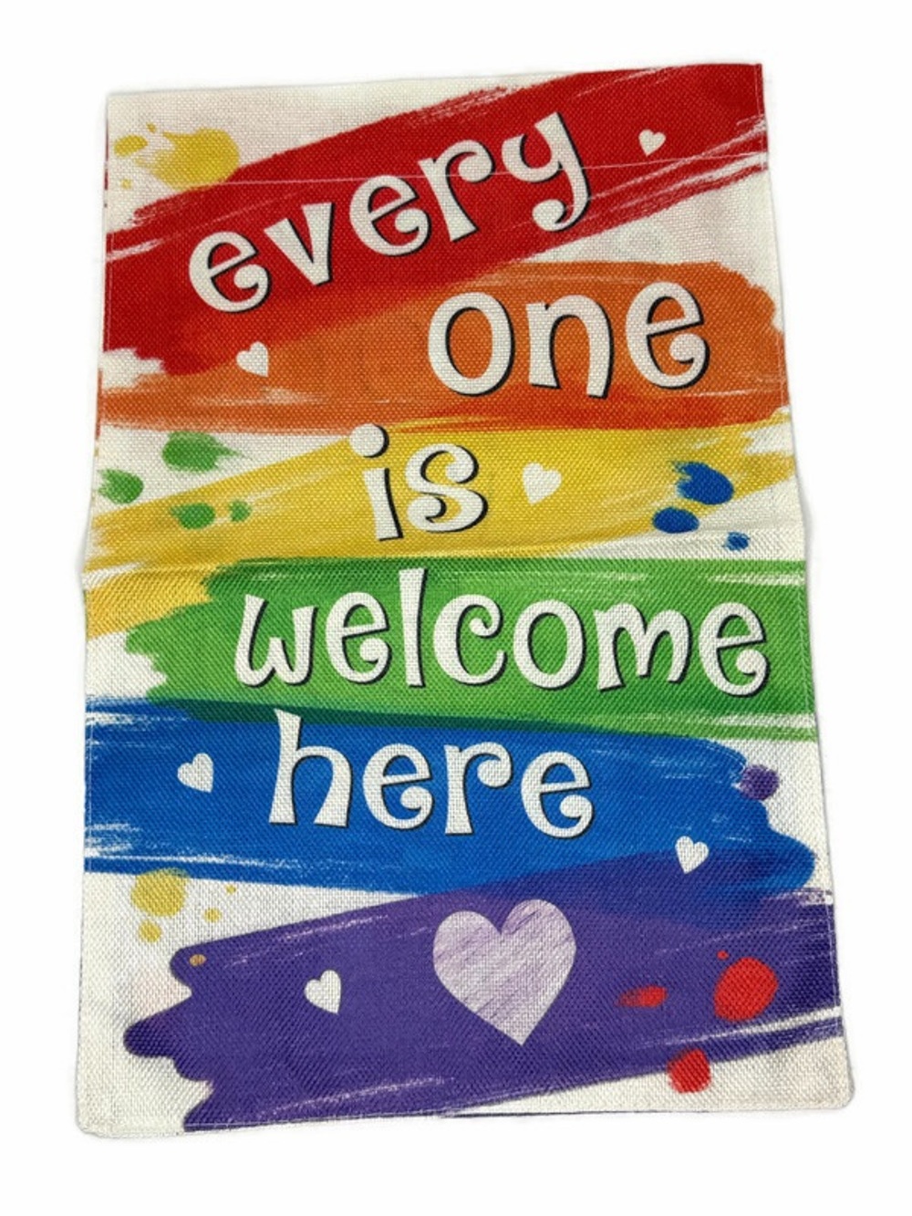 Pride Multicolor Welcome Decorative Welcome Garden Flag